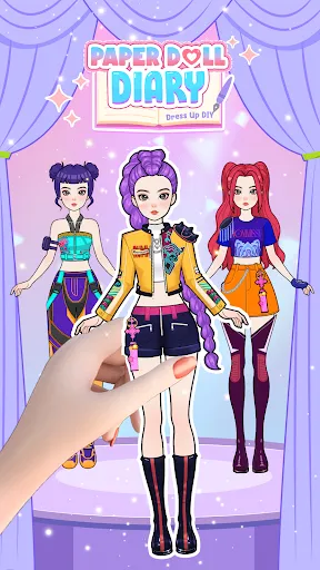 Gameplay screenshot 1 from Paper Doll Diary: Dress Up DIY - Casual game
