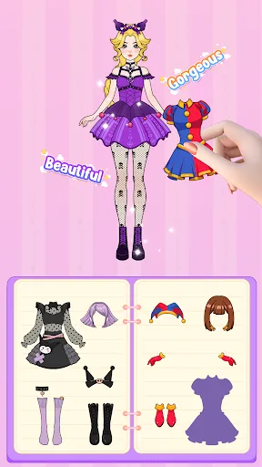 Gameplay screenshot 3 from Paper Doll Diary: Dress Up DIY - Casual game